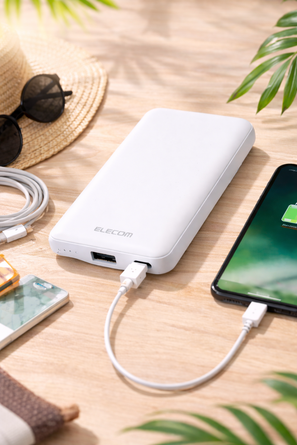 薄型コンパクトモバイルバッテリー 5000mAh 15W高出力・PSE適合｜持ち歩きにいいもの