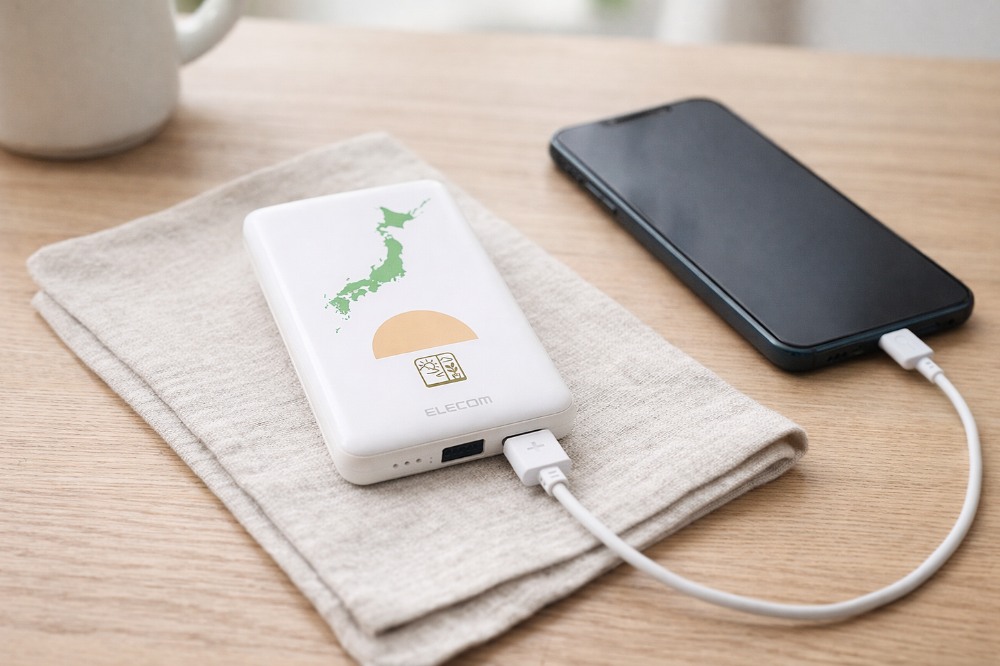 薄型コンパクトモバイルバッテリー 5000mAh 15W高出力・PSE適合｜持ち歩きにいいもの